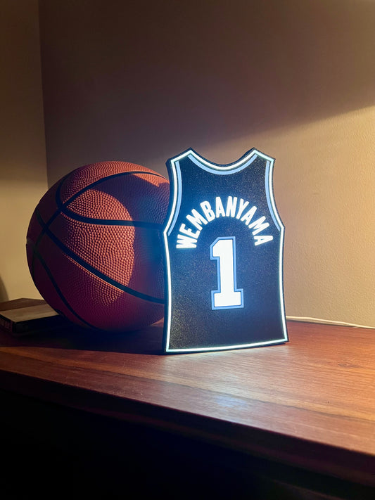 Wembanyama 1 Basketball Jersey Lightbox